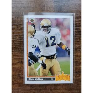 Ricky Watters 1991 Upper Deck #9 - Rookie - San Francisco 49ers -NFL- Fresh Pull